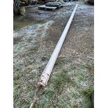 5 marquee poles 20ft, Scandinavian pine. This lot is subject to VAT