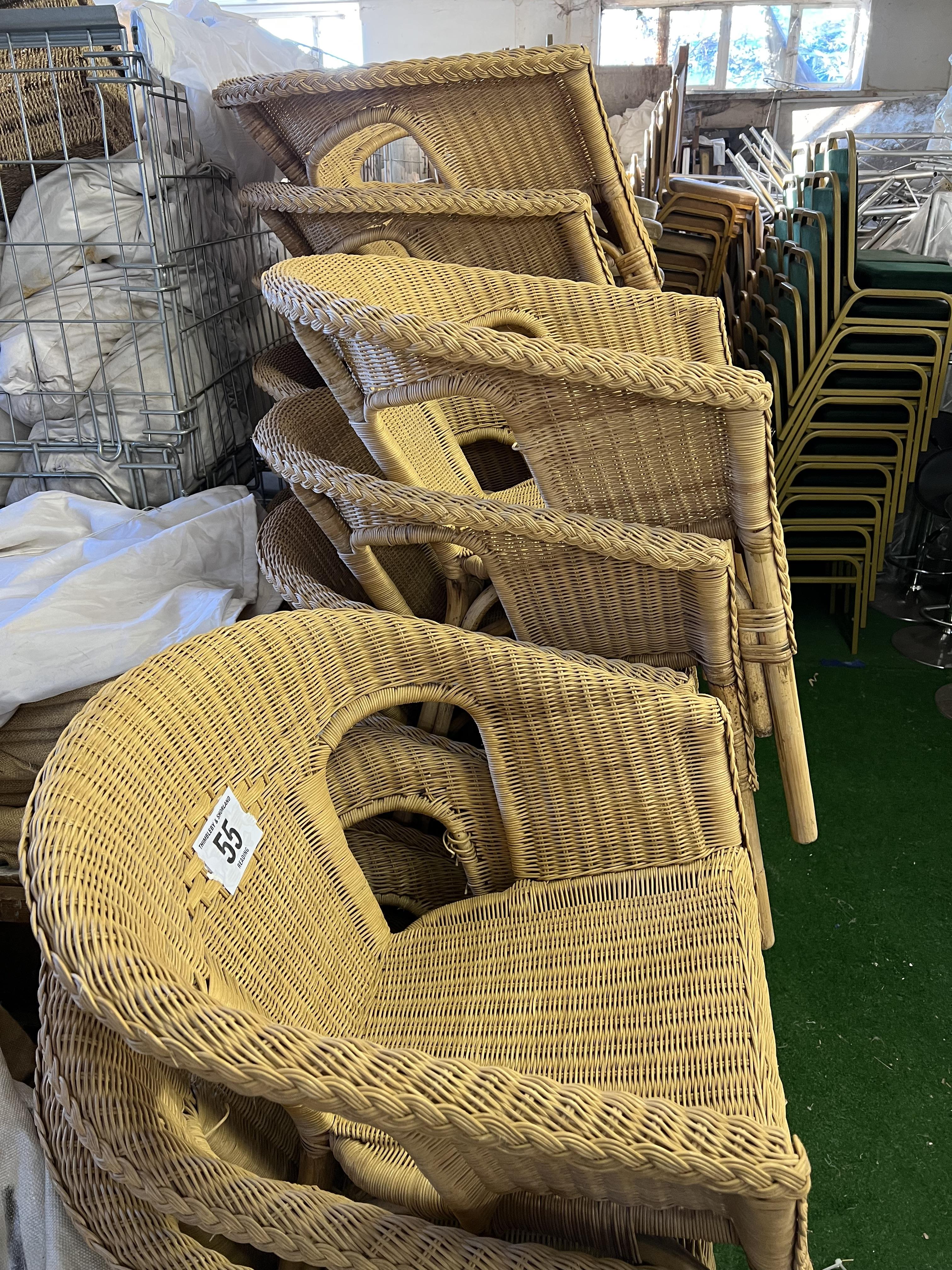 18 wicker garden armchairs. This lot is subject to VAT - Image 4 of 5