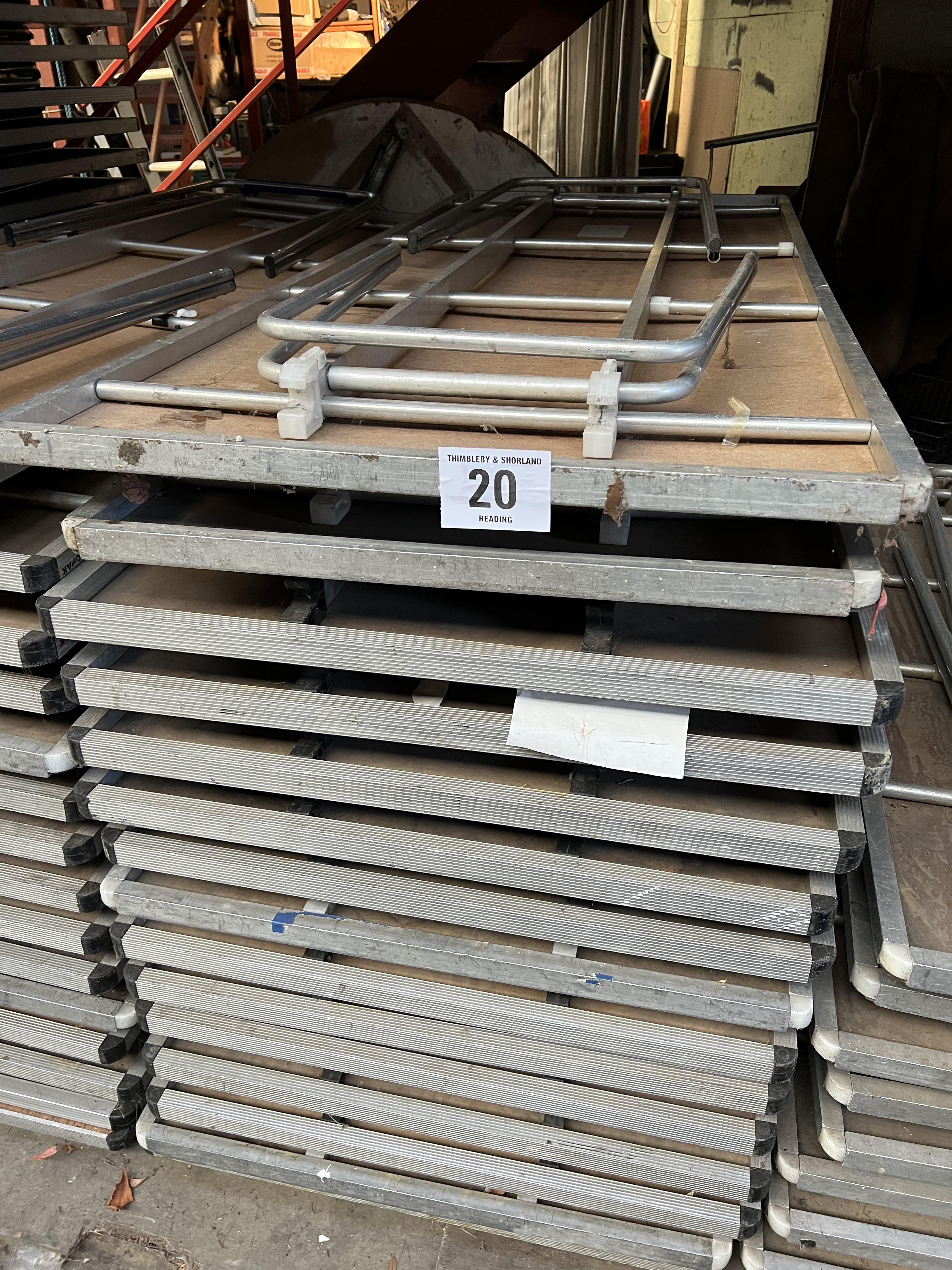 15 Gopak 6ft trestle tables with folding legs and melamine top. This lot is subject to VAT. - Image 2 of 2