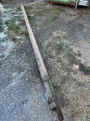 5 marquee ridge poles 14ft 6in eye to eye Scandinavian pine. This lot is subject to VAT