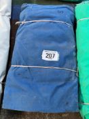 Blue canvas tarpaulin. This lot is subject to VAT