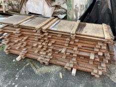 Plywood flooring sections to make 26ft x 20ft. This lot is subject to VAT
