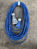 Extension cable of 25m 16amp 240v. This lot is subject to VAT