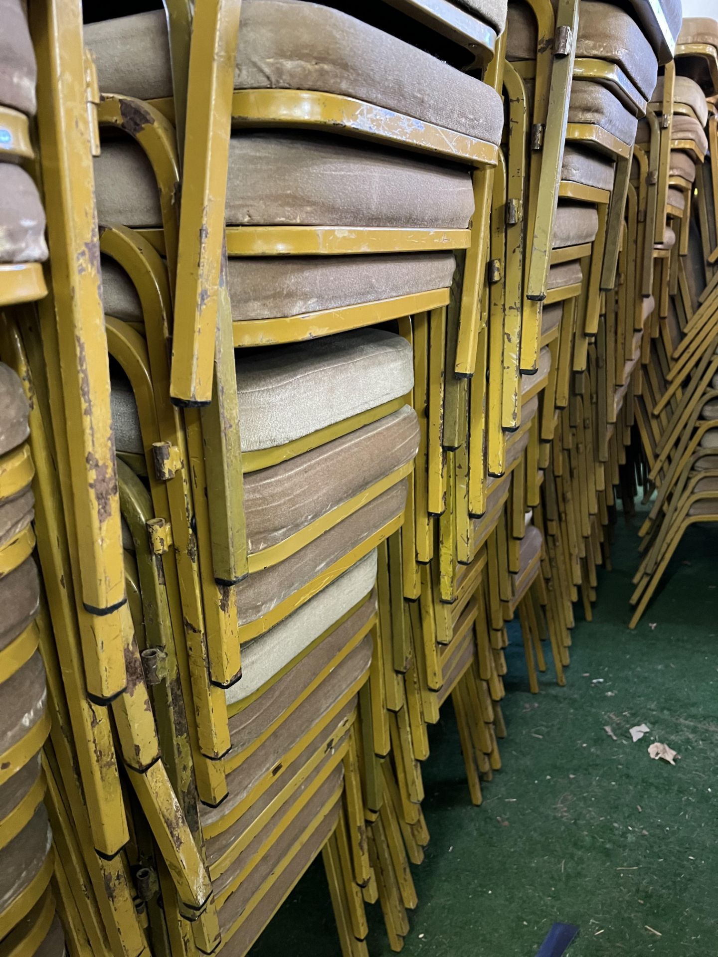 Approx 100 banquet chairs with beige seat and back. This lot is subject to VAT - Image 5 of 5