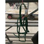 2 green underhalters, cob size.