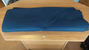 4 1/2 metres of navy blue box cloth