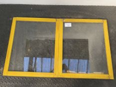 2 carriage windows, 21.5" x 18"