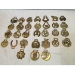 30 assorted horse brasses