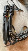 Set of all-weather pony pair reins.