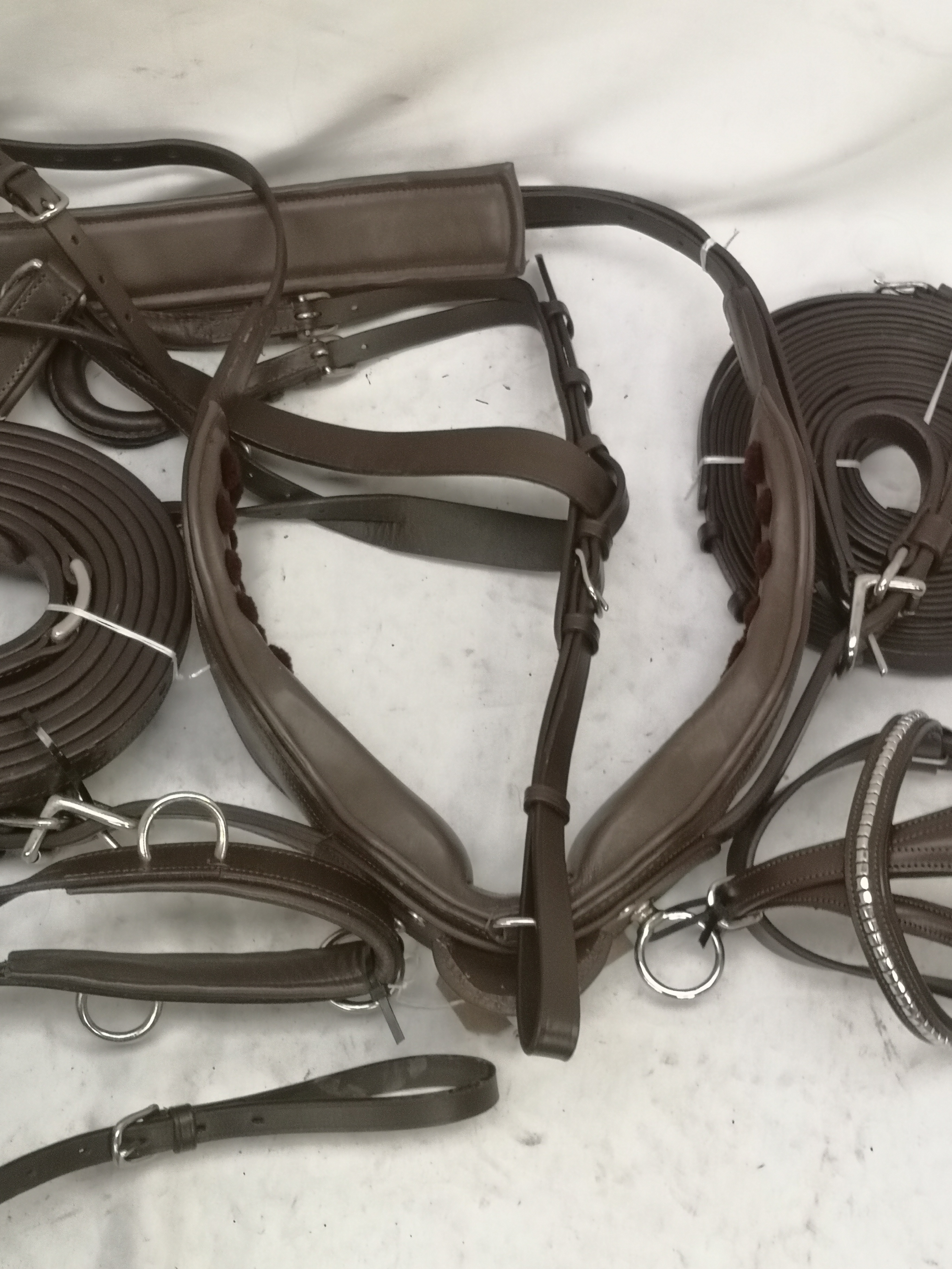 Set of Shetland brown harness with quick release tugs. This lot carries VAT. - Image 3 of 4