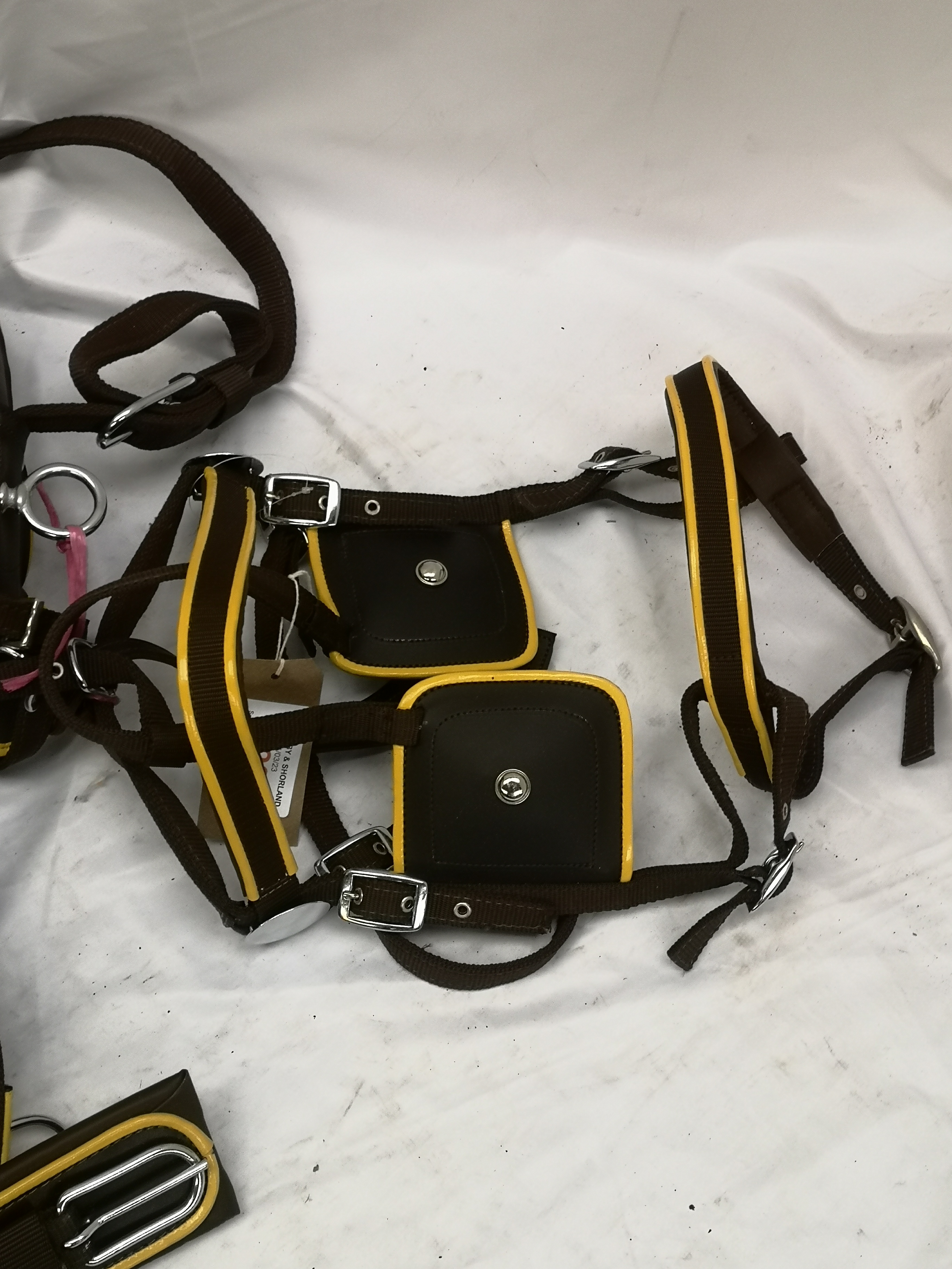 Set of Ideal harness, black and white metal, full size. This lot carries VAT. - Image 3 of 3