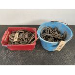 Large selection of new steel plate horseshoes