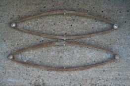 Pair of 30 inch elliptical carriage springs - new.