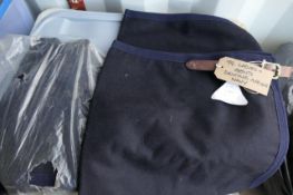 Ladies' and Gents' navy driving aprons - new