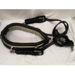 Set of cob working harness with collar. This lot carries VAT.