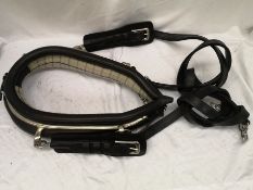 Set of cob working harness with collar. This lot carries VAT.