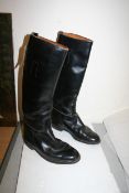 Black riding boots, size 7 1/2.