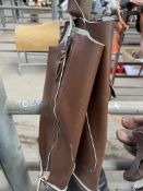 Pair of brown half chaps.