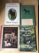 A Donkey in the Meadow by Derek Tangye; Norfolk & Norwich Library; Donkey's Glory by Nan Goodall and