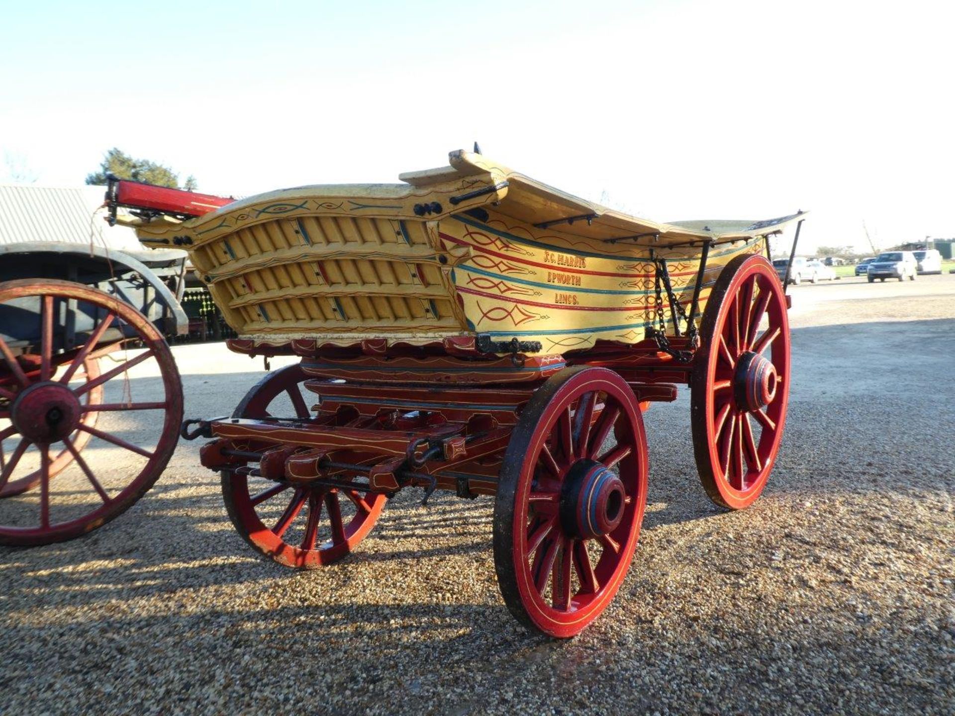 YORKSHIRE WOLDS FARM WAGON built by Sisson of Driffield circa 1910 to suit a 15hh pair. Restored - Image 2 of 2