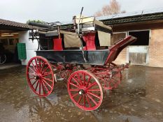 ROOF SEAT BRAKE built by Corben & Sons of London in 1950, to suit a 15.2hh pair or team. The body