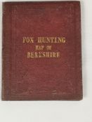 Fox hunting map of Berkshire.