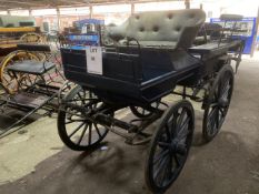 WAGONETTE to suit 16hh pair. Painted blue and comes with a pole.