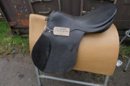 Barnsby black leather saddle 18" medium fit