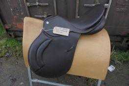 Barnsby brown leather saddle 17.5" medium fit