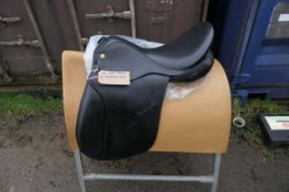 Barnsby dark brown leather saddle 18" medium fit