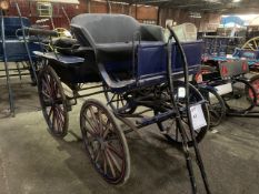 WAGONETTE to suit 14.2 to 15.2hh pair. Painted blue, and a pole is included