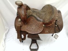 Western saddle by Tex Tan. This lot carries VAT.