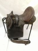 Australian stock saddle by Syd Hill. This lot carries VAT.