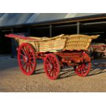 YORKSHIRE WOLDS FARM WAGON built by Sisson of Driffield circa 1910 to suit a 15hh pair. Restored