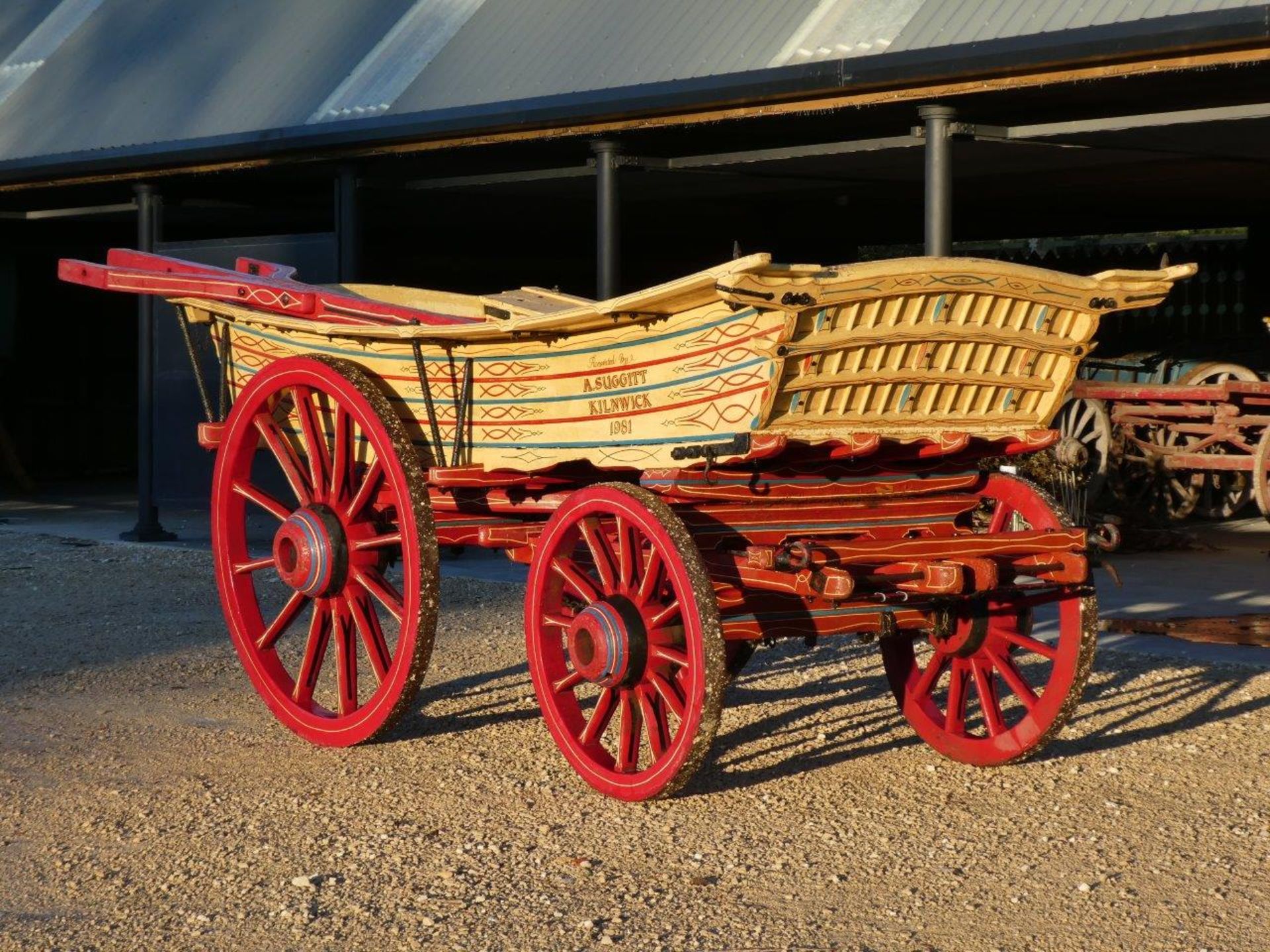 YORKSHIRE WOLDS FARM WAGON built by Sisson of Driffield circa 1910 to suit a 15hh pair. Restored