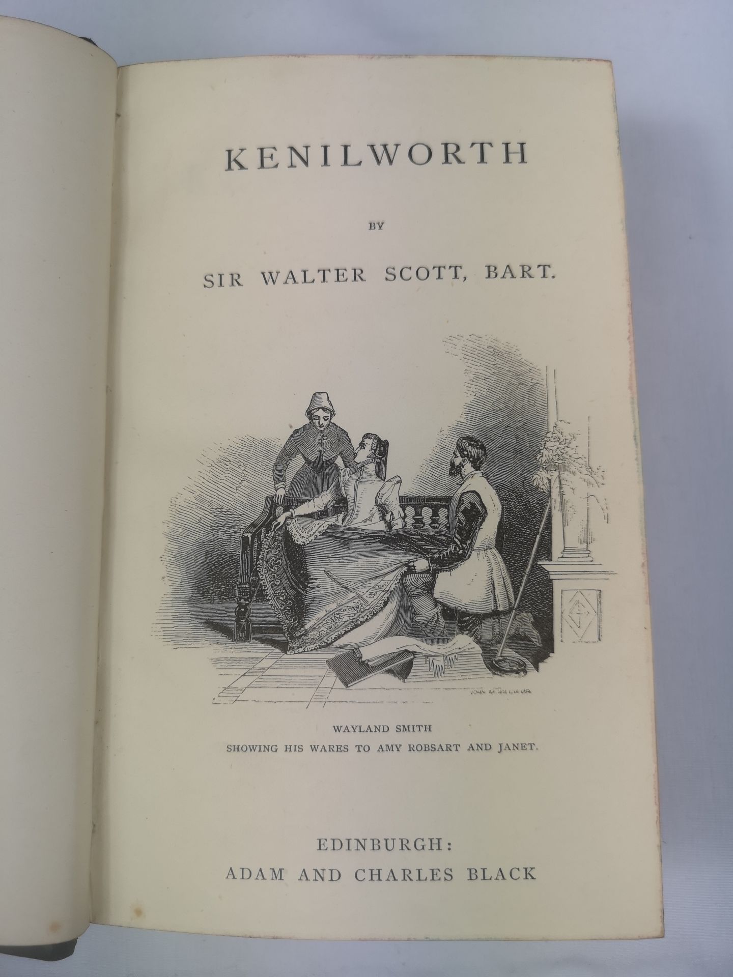 The Waverley Novels by Sir Walter Scott, twelve half bound volumes - Image 2 of 2