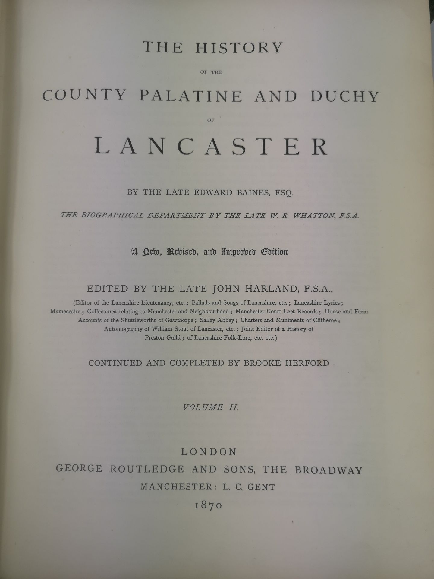 Baines History of Lancashire, 1870 and other works - Image 3 of 7