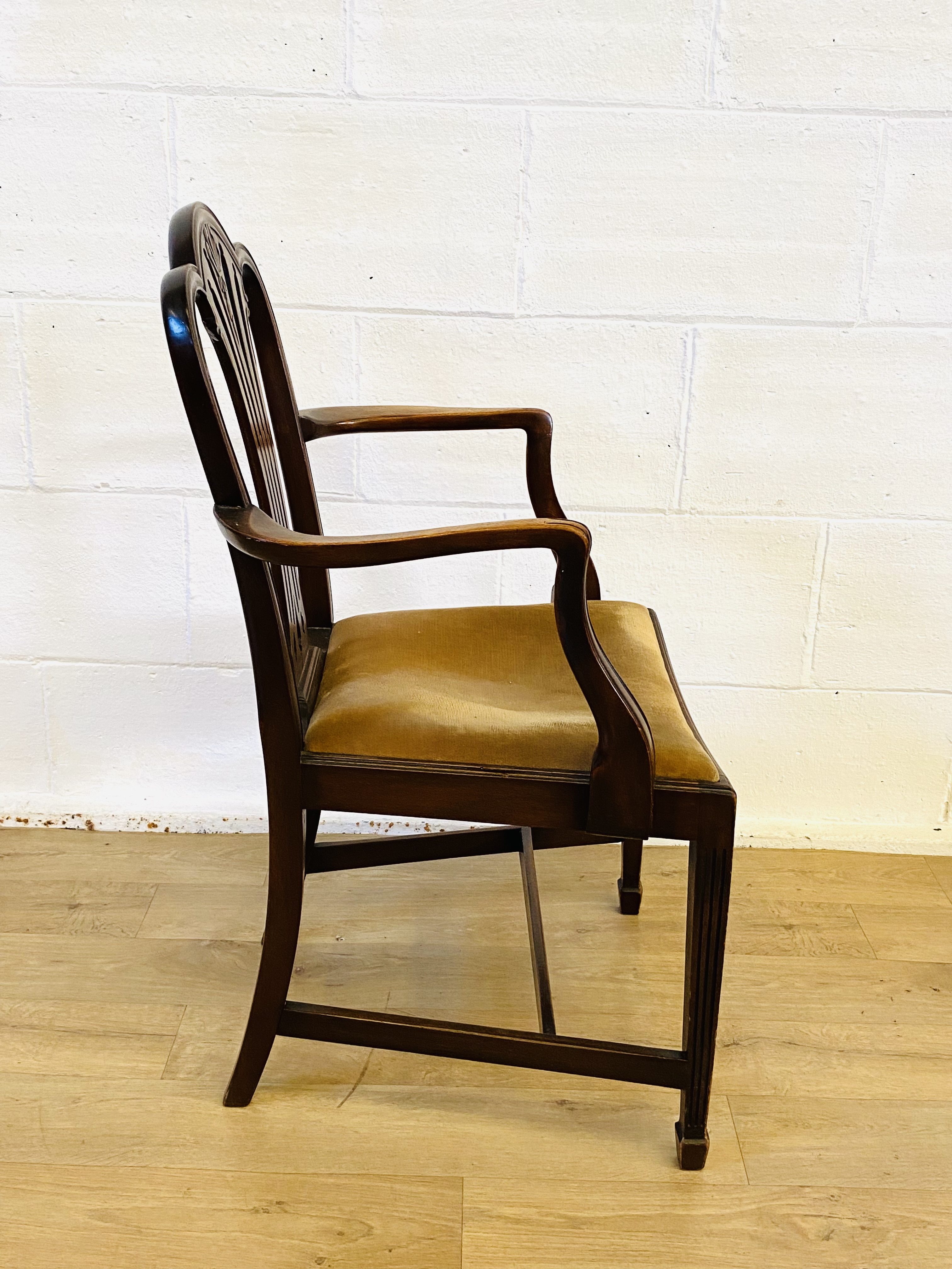 Georgian mahogany elbow chair - Image 5 of 5