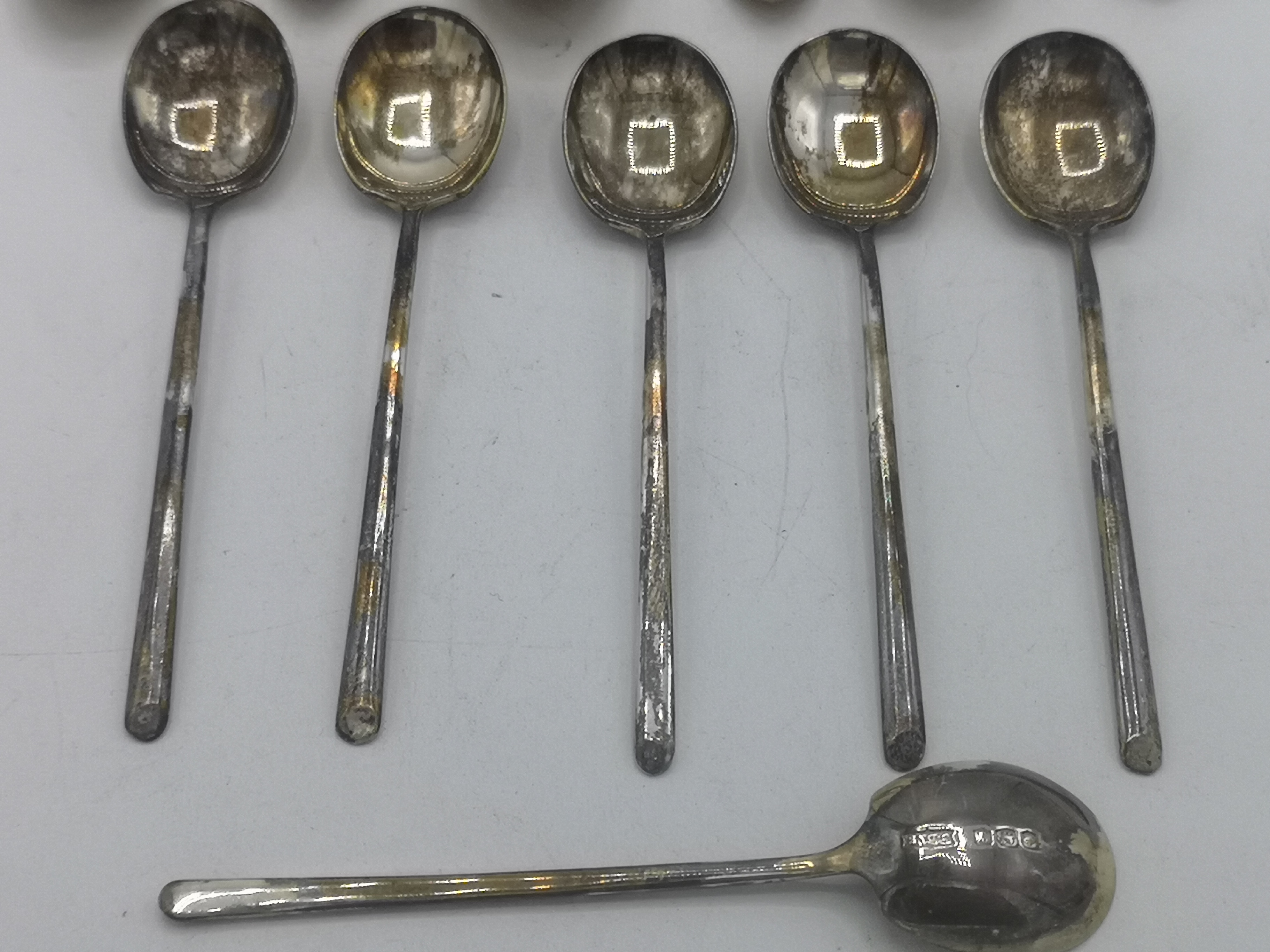 Boxed set of silver coffee spoons - Image 4 of 4