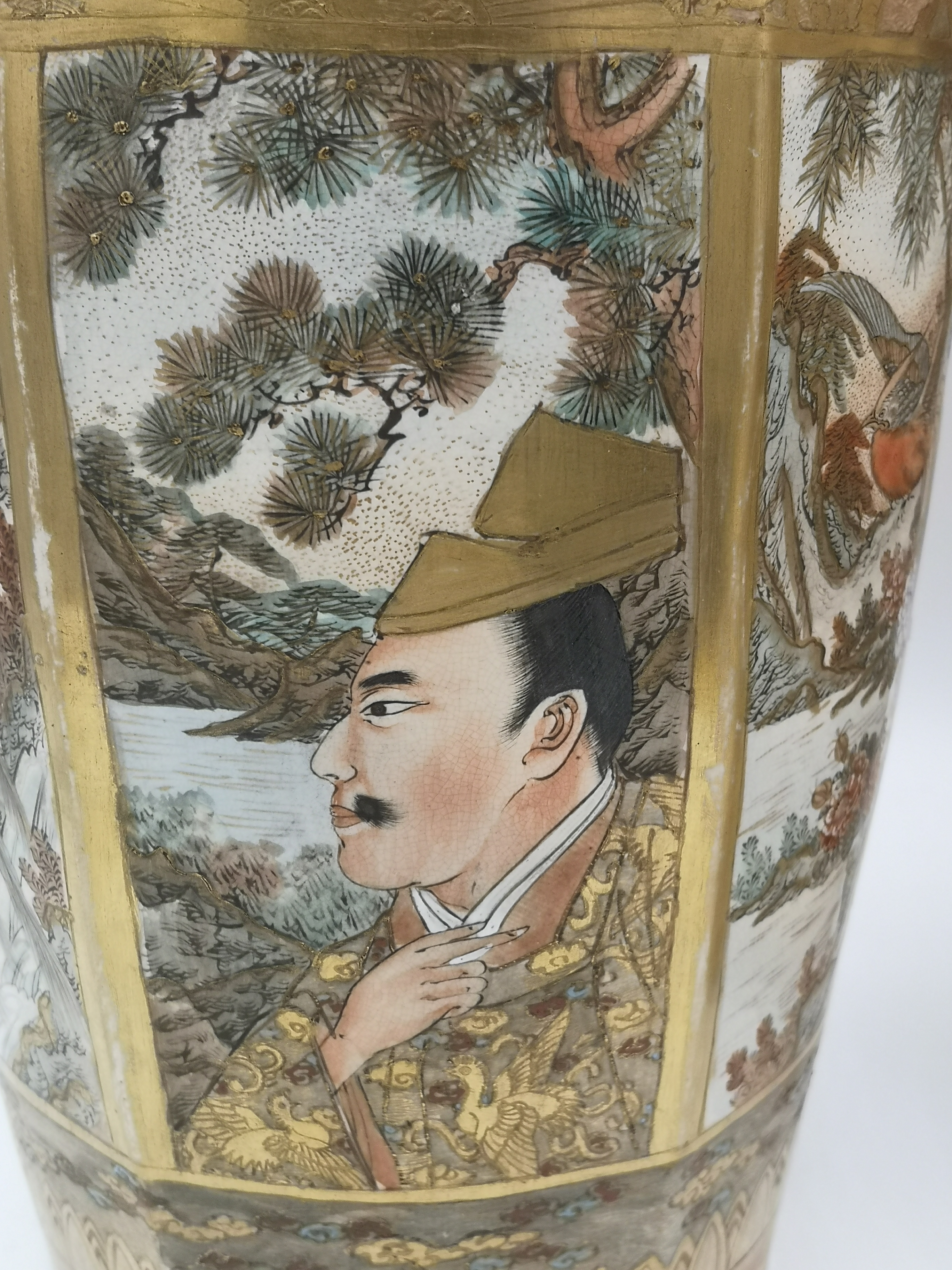 Pair of Japanese Satsuma vases - Image 6 of 23