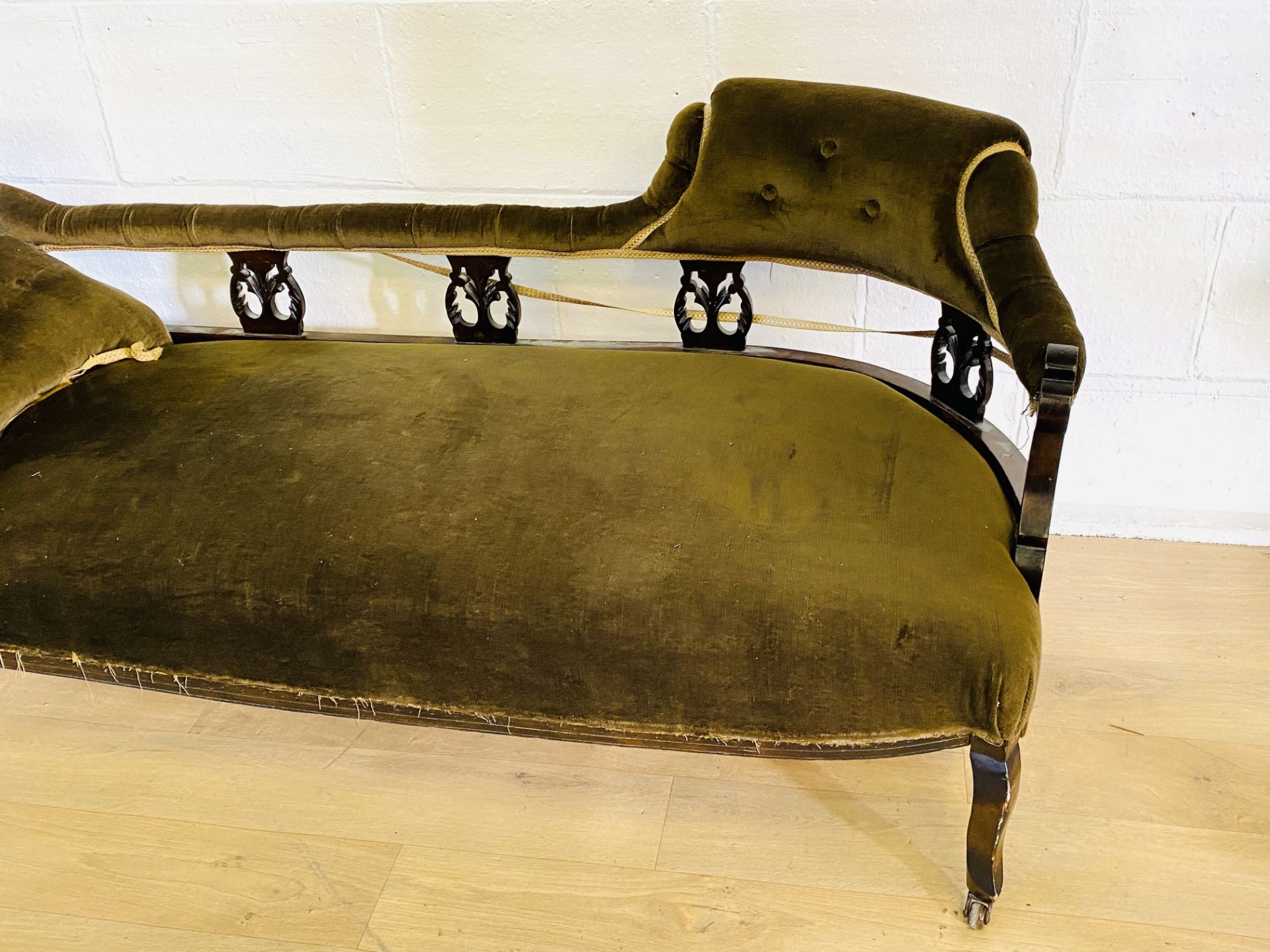 Mahogany chaise longue - Image 3 of 5