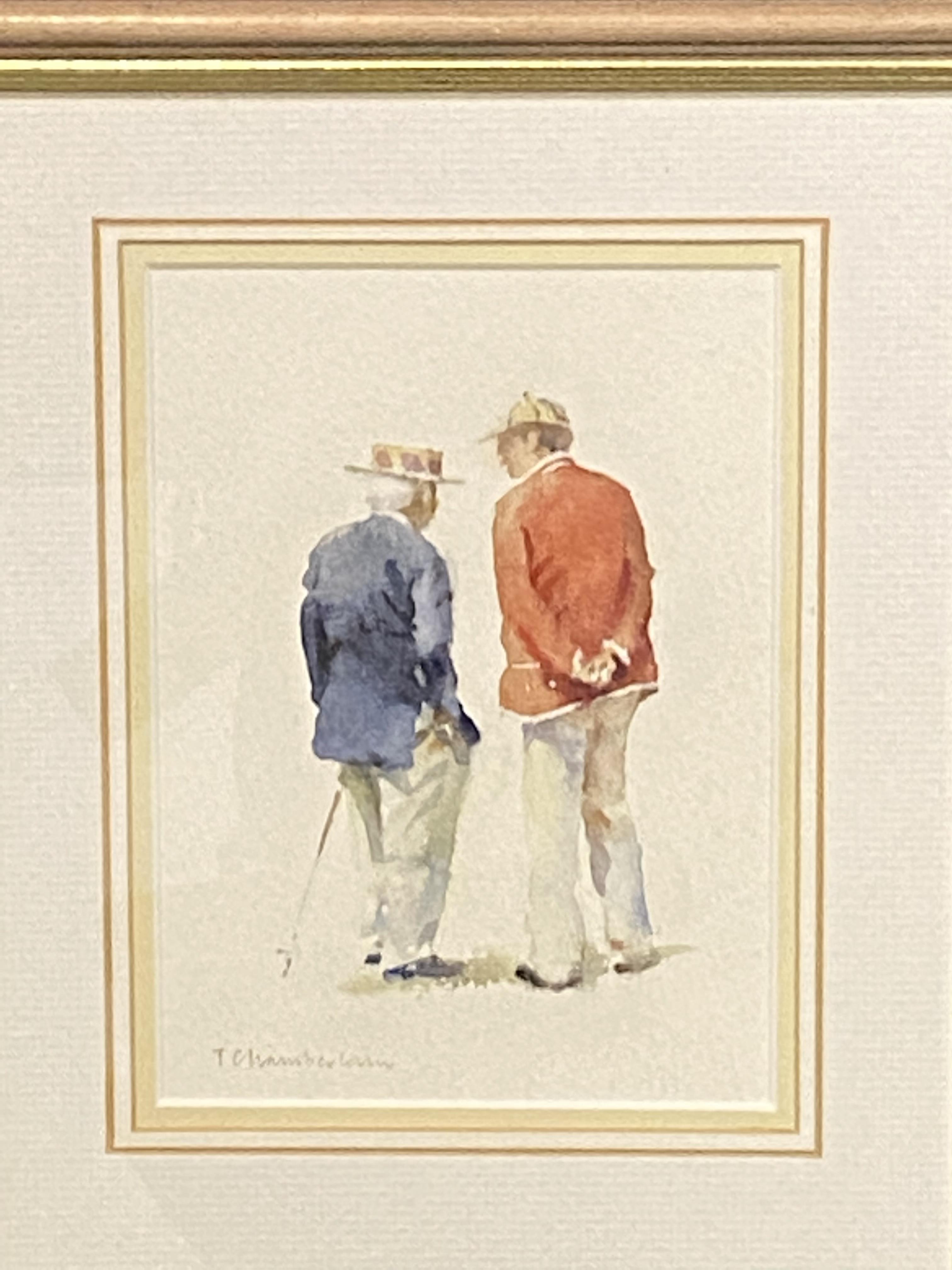 Trevor Chamberlain (b. 1933), The Regatta Veterans, framed and glazed watercolour - Image 2 of 3