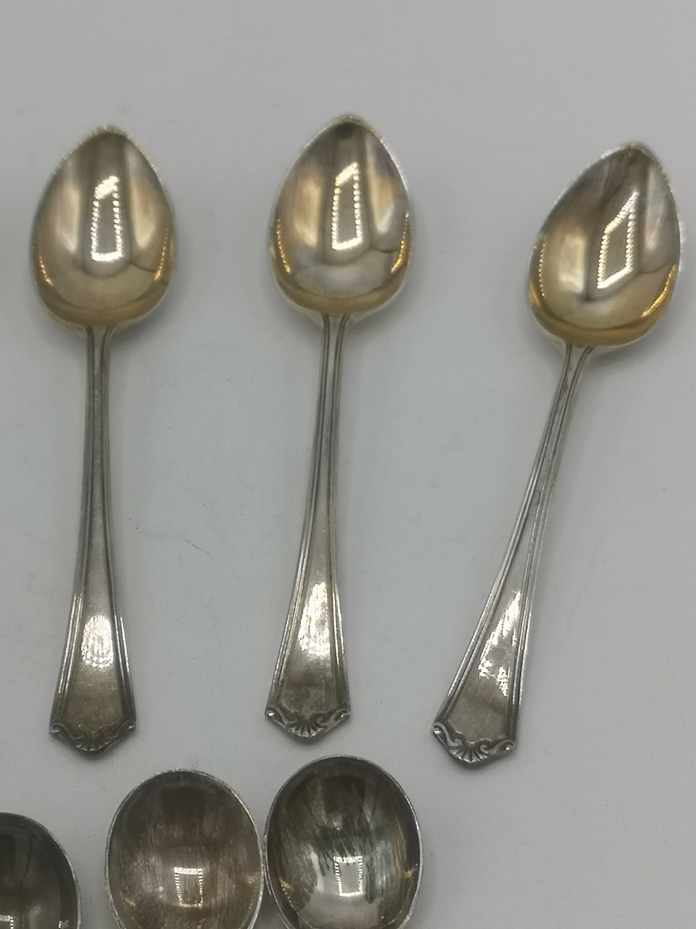 Two sets of silver spoons - Image 4 of 9