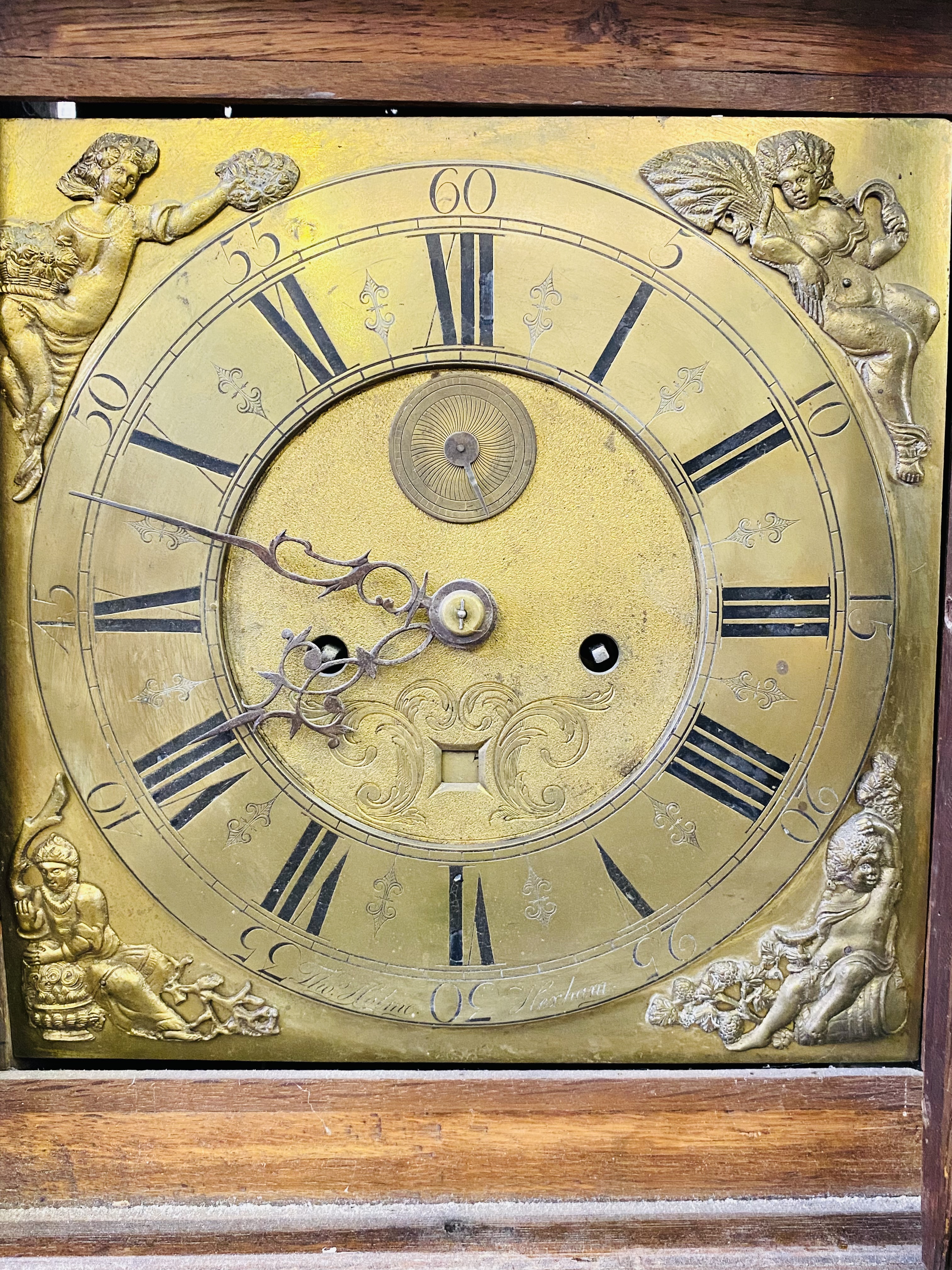 Oak longcase clock - Image 6 of 8