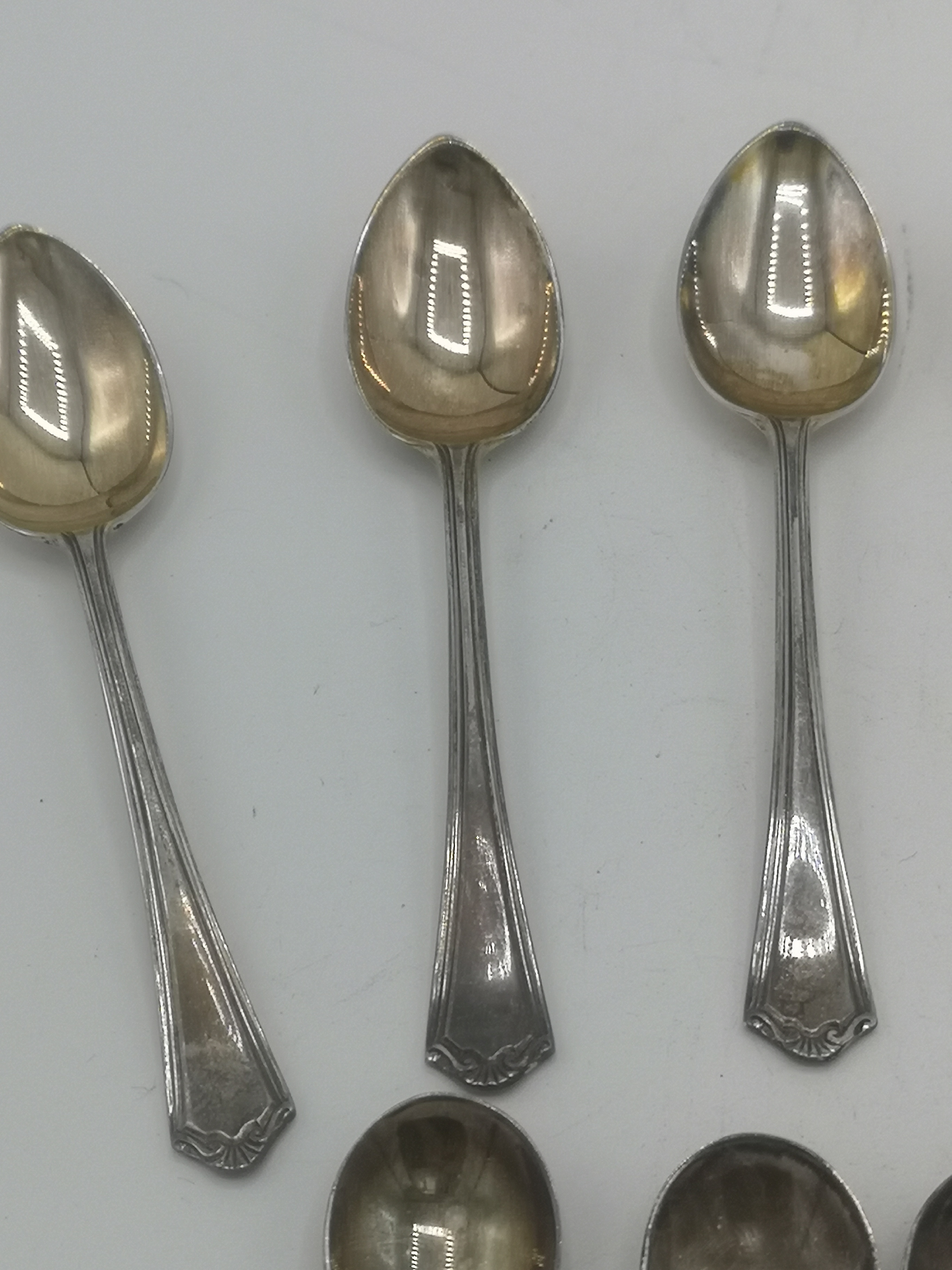 Two sets of silver spoons - Image 3 of 9