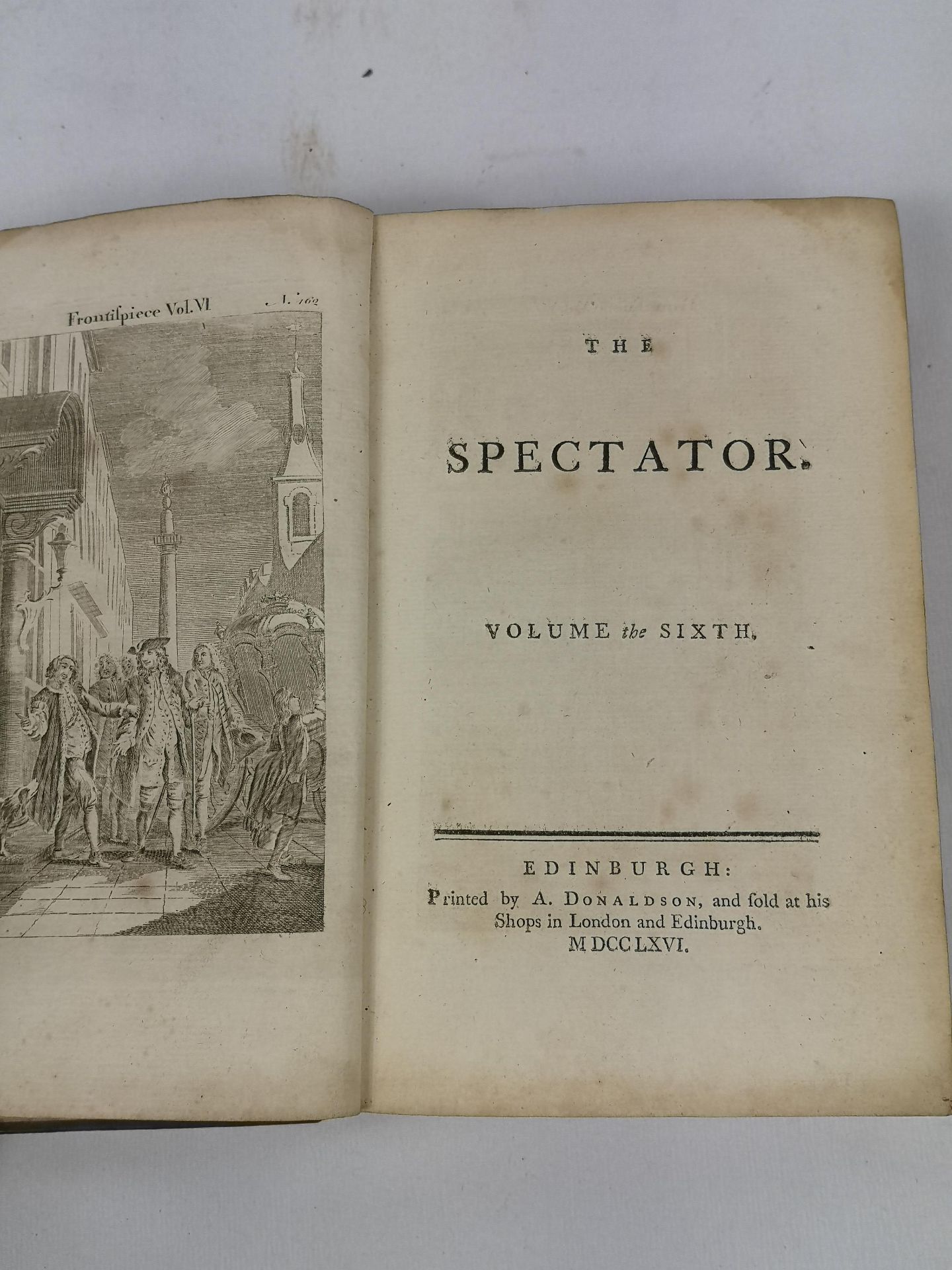 The Spectator, 2 volumes. Published London 1766 - Image 4 of 4
