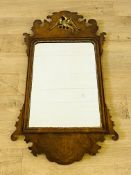 Georgian mahogany fret cut wall mirror