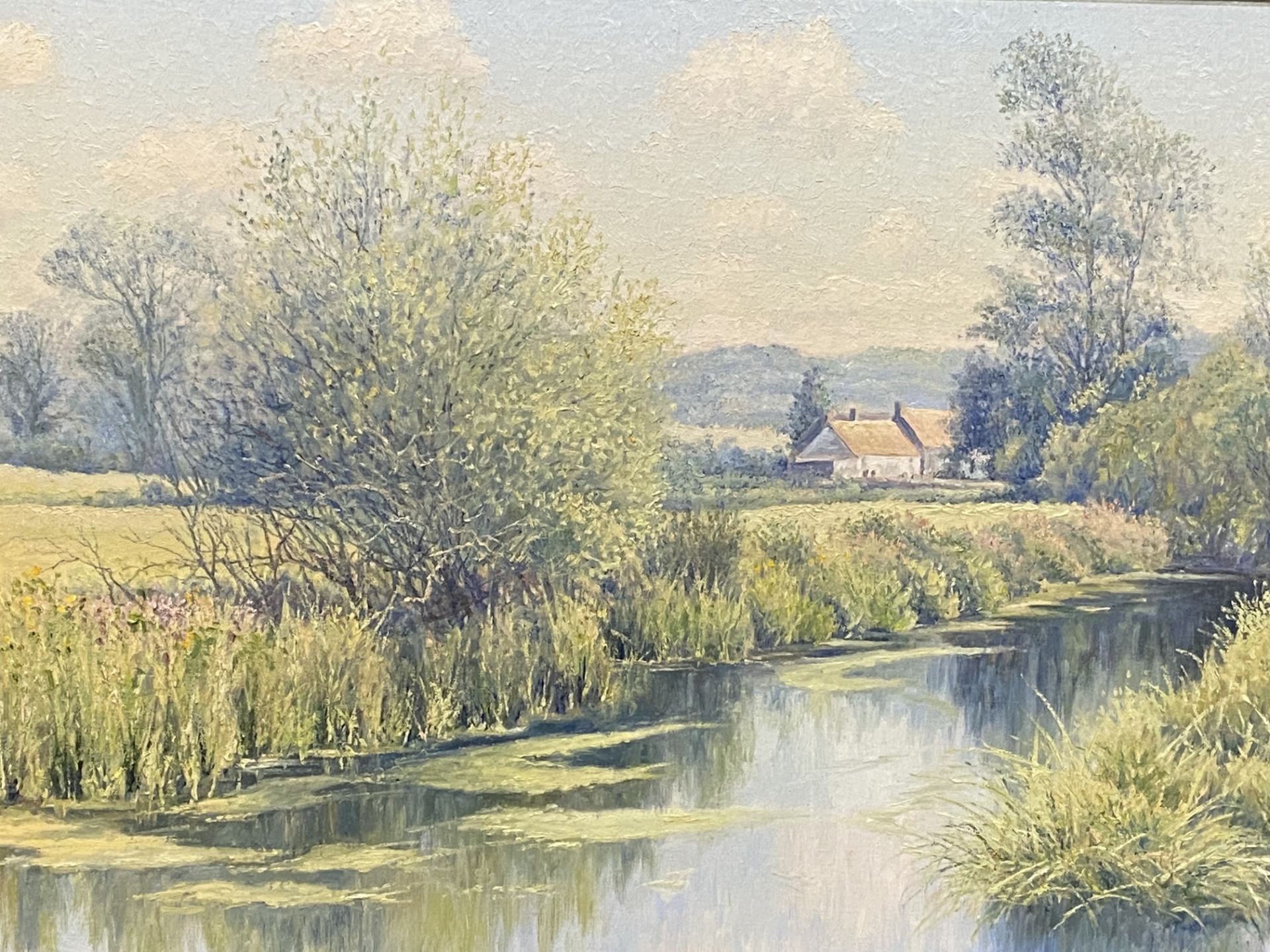 Framed oil on canvas, Ovington Mill signed Mervyn Goode - Image 3 of 5