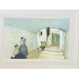 Sir William Russell Flint - framed and glazed print with blindstamp