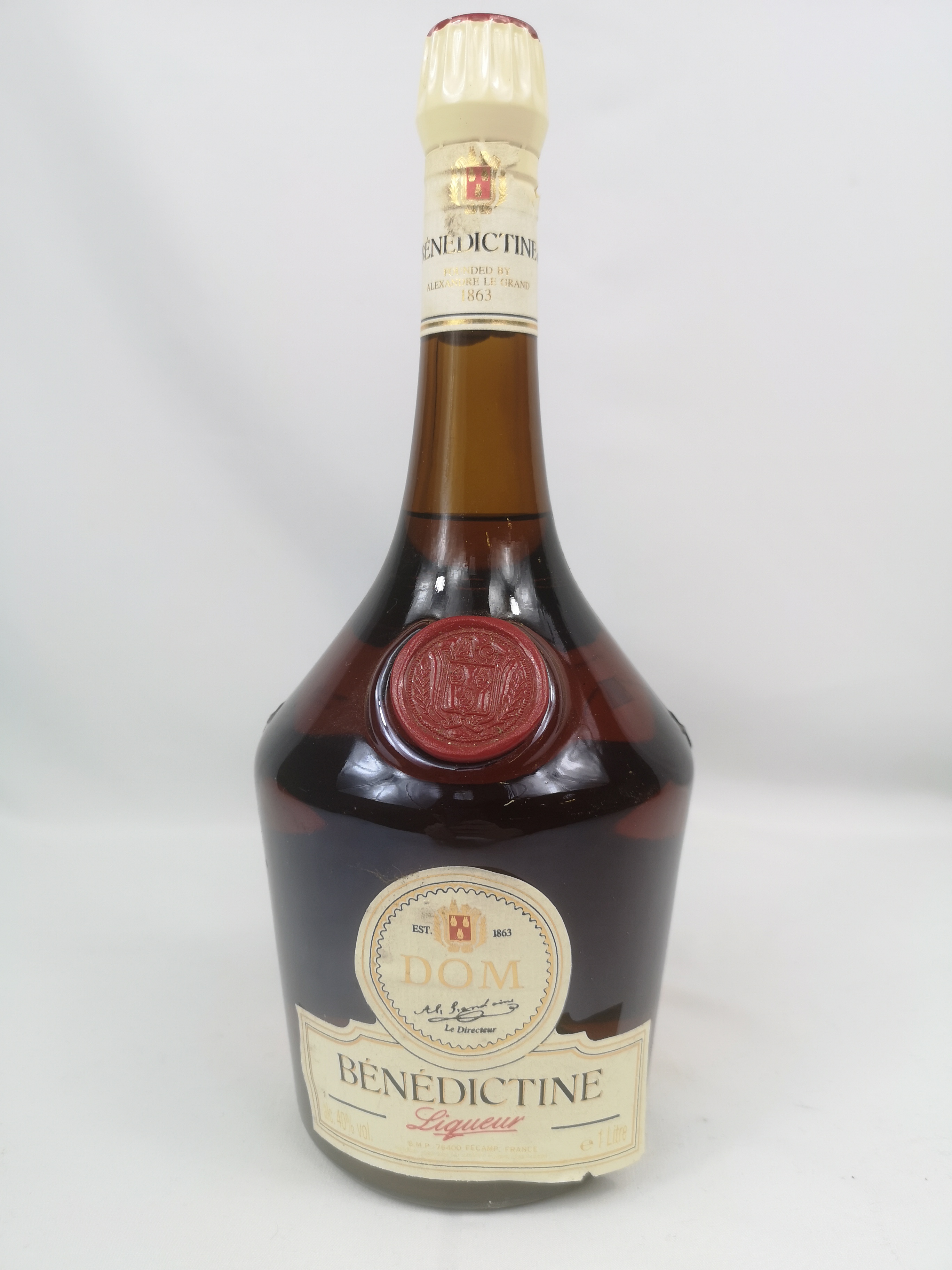 70cl Dunhill cognac, 1l bottle of Benedictine, bottle LePanto brandy - Image 3 of 4